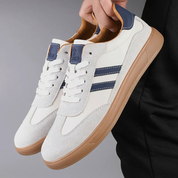 Saint Aurell Mercer Suede Trainers Retro Casual Lace-Up Sneakers
