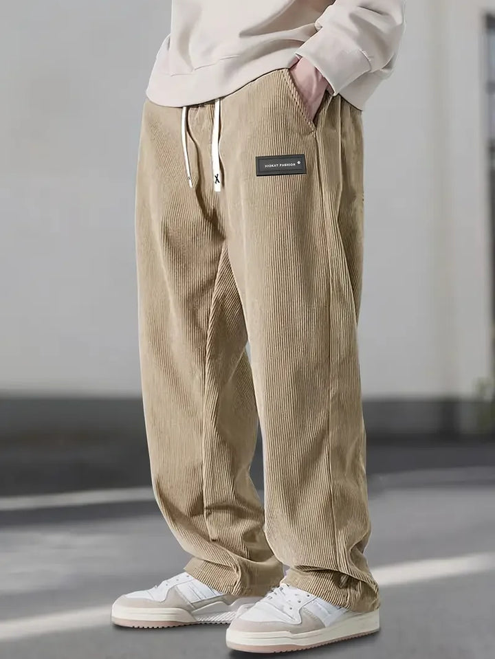 Saint Aurell Basel Brushed Cotton Corduroy Relaxed Pants