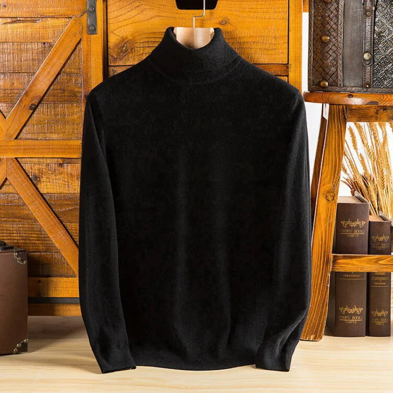 Saint Aurell Valen Cashmere Turtleneck Soft Winter Knitwear