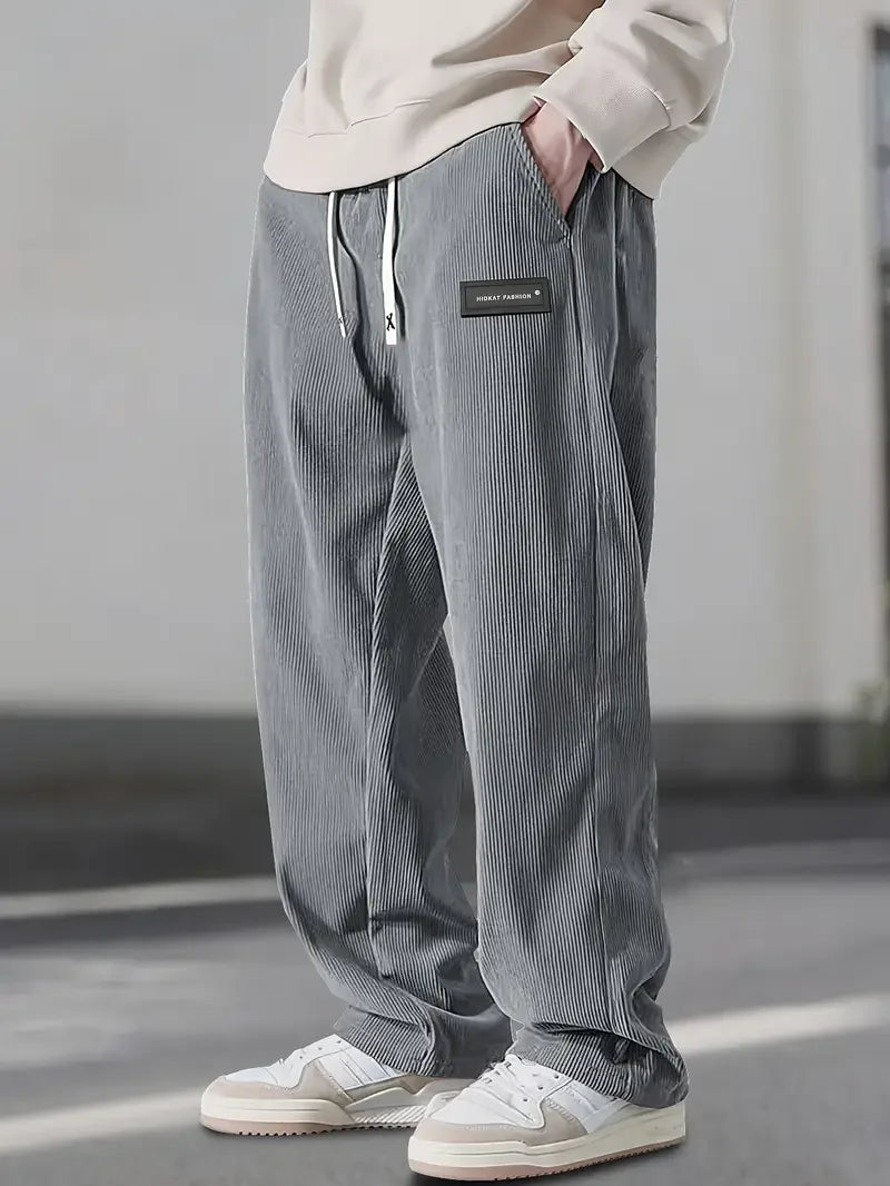 Saint Aurell Basel Brushed Cotton Corduroy Relaxed Pants