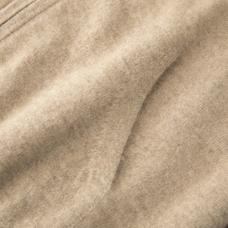 Saint Aurell Harrington Merino Wool Full Zip Hoodie Men&