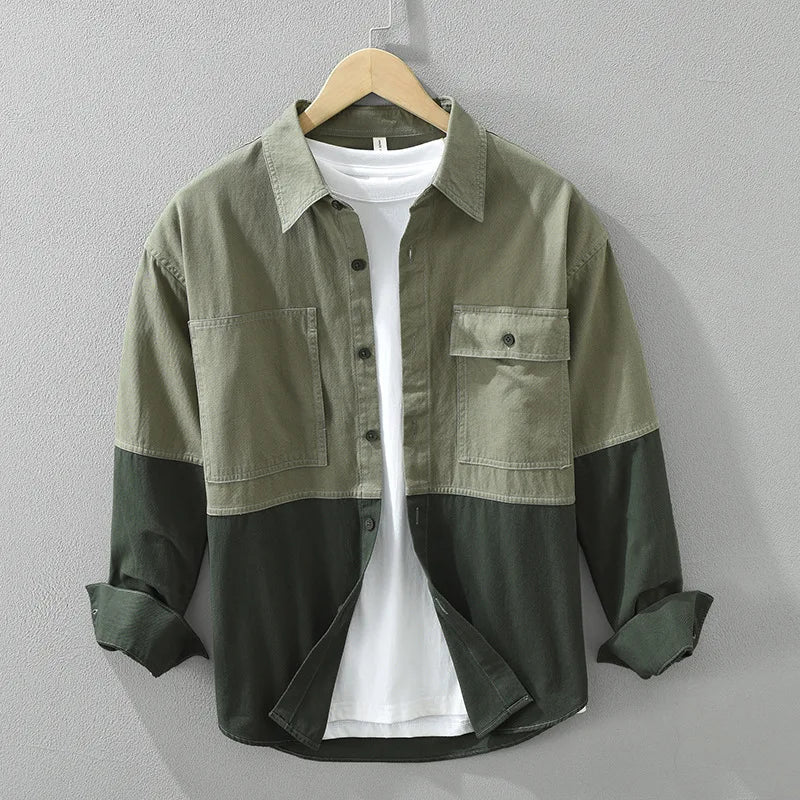 Saint Aurell Bastien Cotton Twill Overshirt
