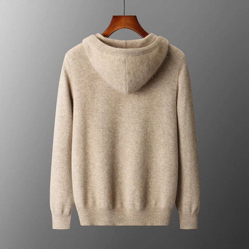 Saint Aurell Harrow Cashmere Zip Hoodie Ultra-Soft Knit