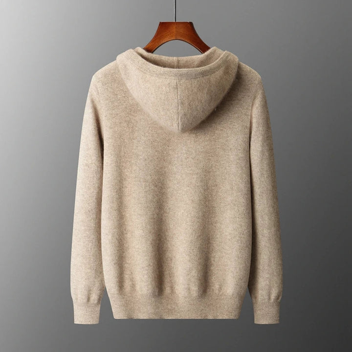 Saint Aurell Harrow Cashmere Zip Hoodie Ultra-Soft Knit
