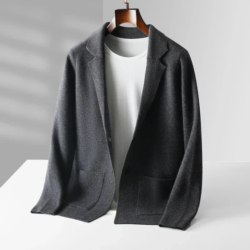 Saint Aurell Napoli Cashmere Cardigan Shawl Collar Button-Front