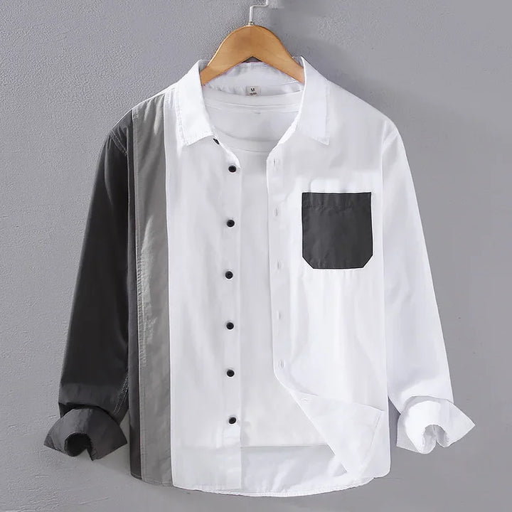 Saint Aurell Lexington Long Sleeve Cotton Button-Up Shirt