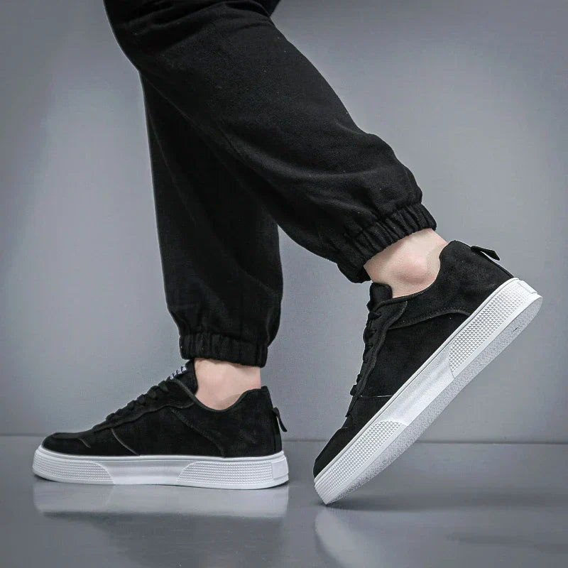 Saint Aurell Carrington Suede Court Sneakers Minimalist Low Top
