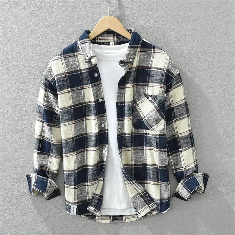 Saint Aurell Highland Brushed Cotton Flannel Shirt for Men