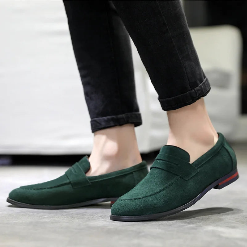 Saint Aurell Tuscany Suede Loafers Slip-On Men&