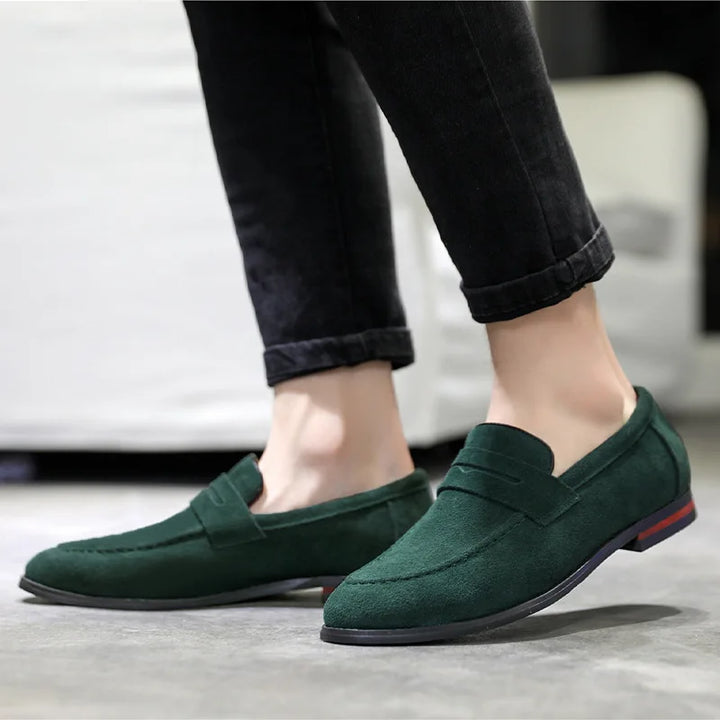 Saint Aurell Tuscany Suede Loafers Slip-On Men&
