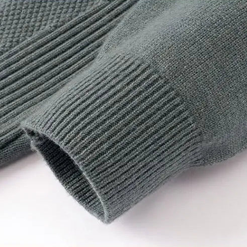 Saint Aurell Alderley Jacquard Knit Mock Neck Sweater