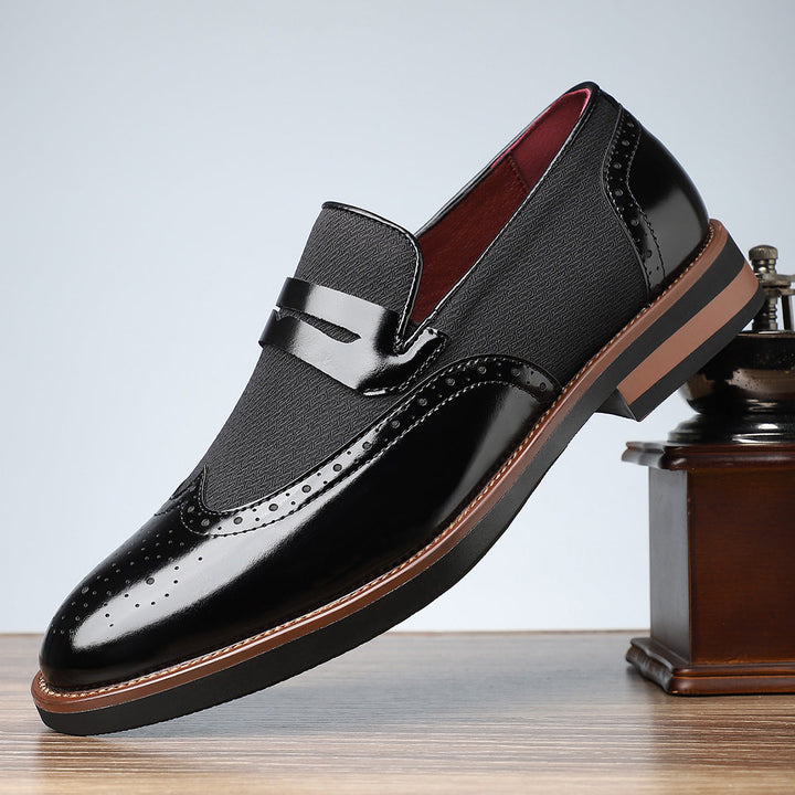 Saint Aurell Cambridge Signature Penny Strap Dress Shoes
