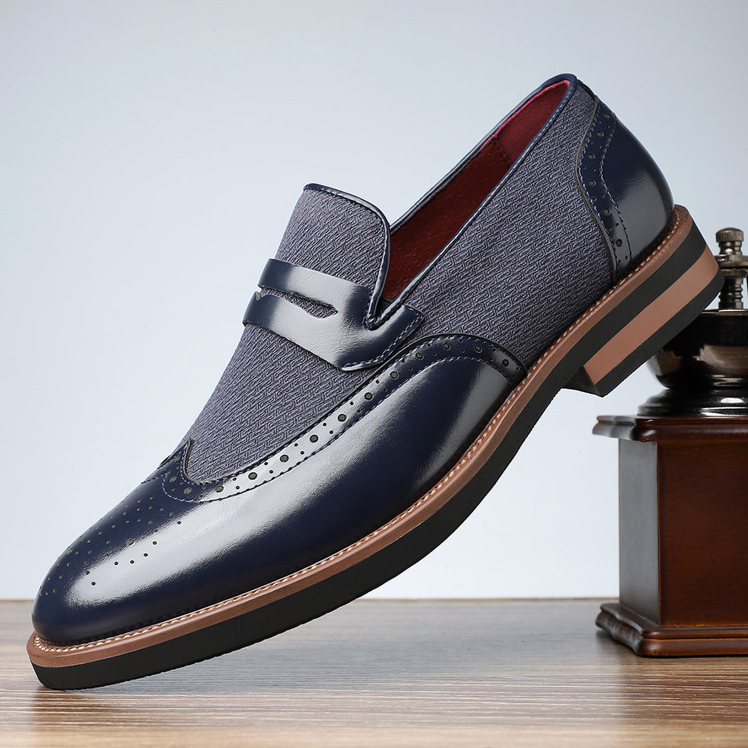 Saint Aurell Cambridge Signature Penny Strap Dress Shoes