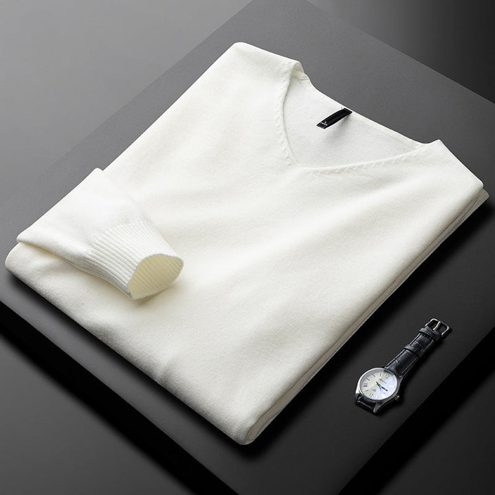Saint Aurell Allerton Cashmere V-Neck Long Sleeve Sweater