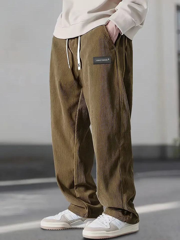 Saint Aurell Basel Brushed Cotton Corduroy Relaxed Pants
