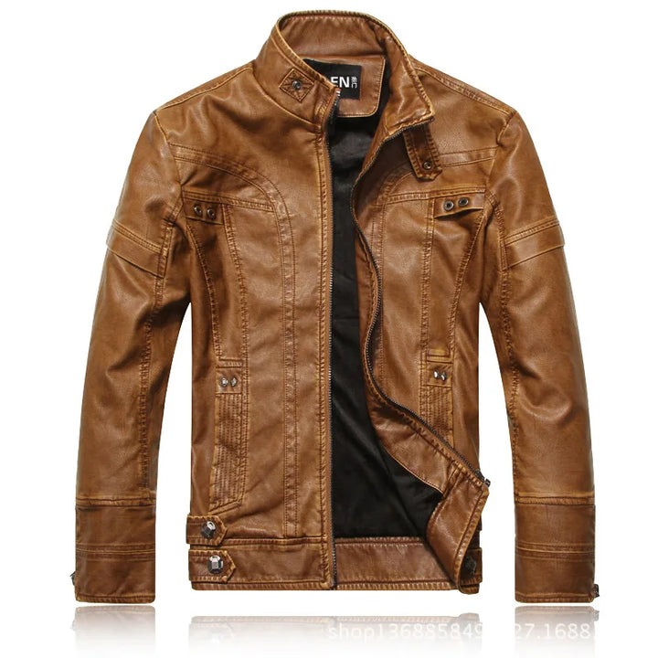 Saint Aurell Granite Ridge Leather Jacket