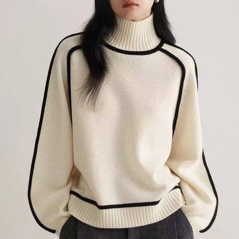 Solène High-Neck Knit Lightweight Blend - Elliot & Stone