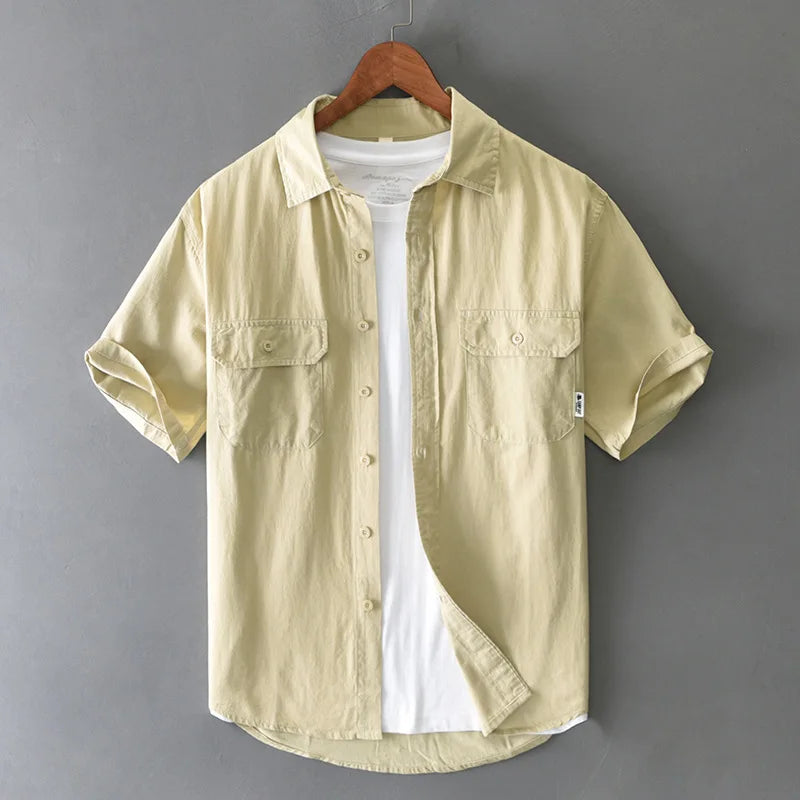 Saint Aurell Denver Cotton Workwear Short Sleeve Shirt