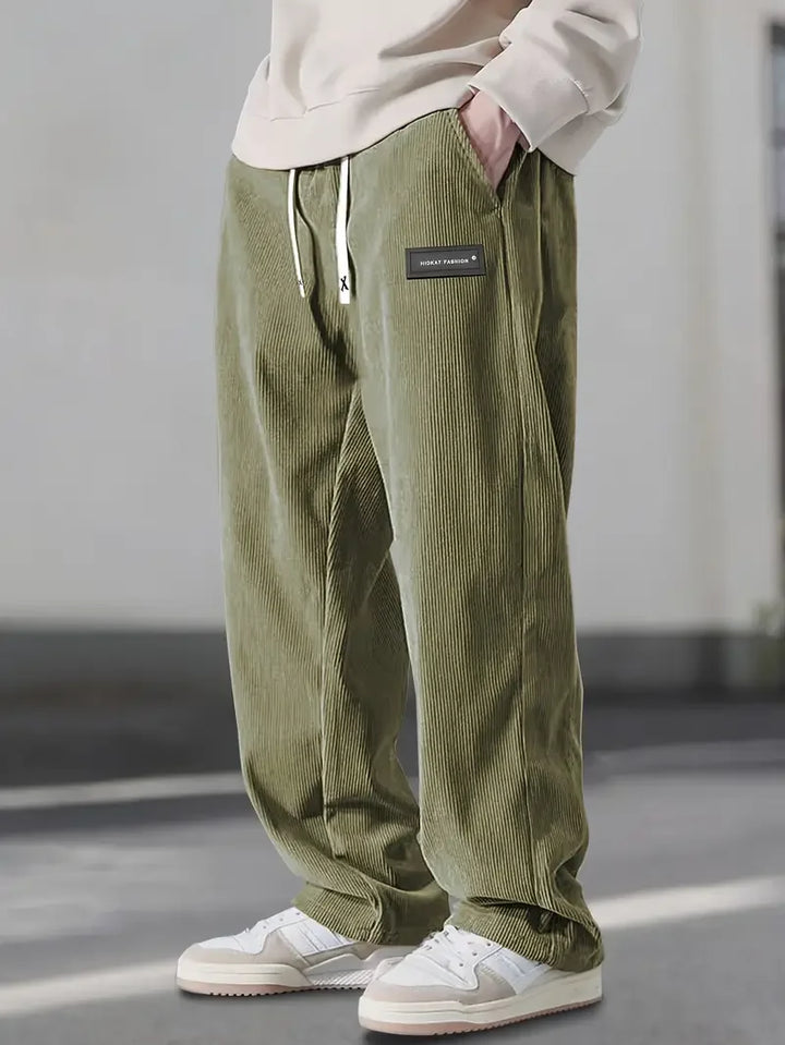 Saint Aurell Basel Brushed Cotton Corduroy Relaxed Pants