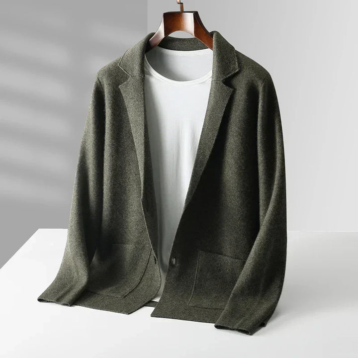 Saint Aurell Napoli Cashmere Cardigan Shawl Collar Button-Front