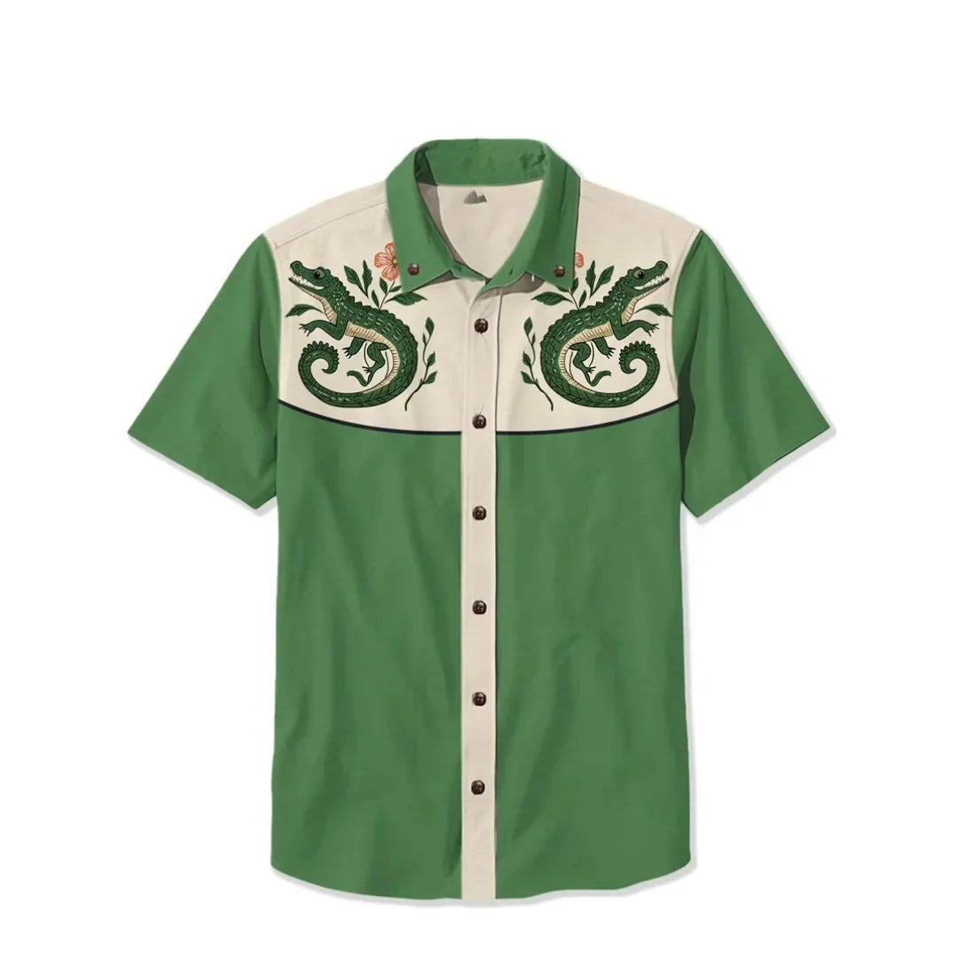 Saint Aurell Amarillo Western Shirt Embroidered Relaxed Fit