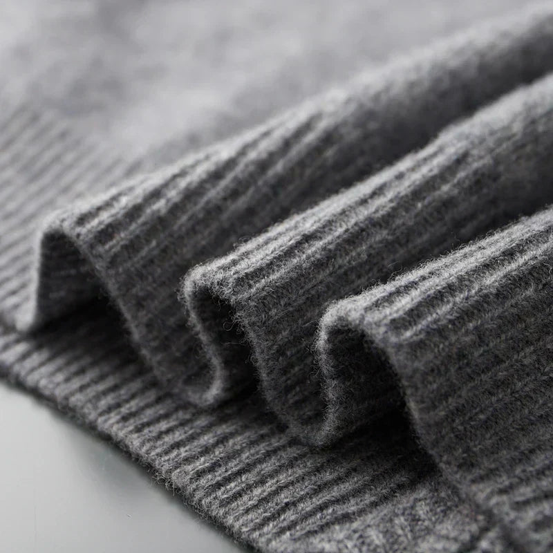 Saint Aurell Bellagio Cashmere Blend Full-Zip Sweater Ribbed