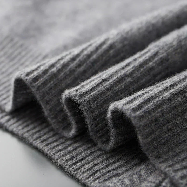 Saint Aurell Bellagio Cashmere Blend Full-Zip Sweater Ribbed