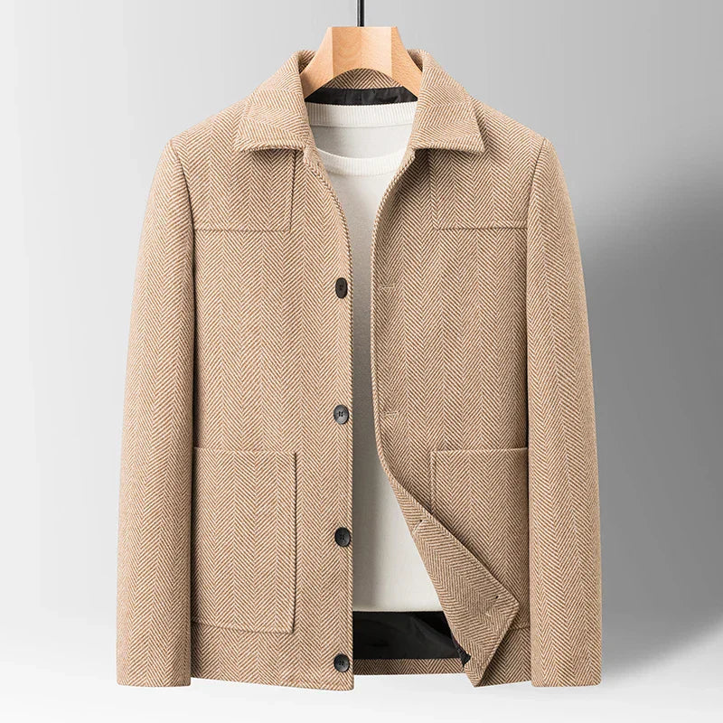 Saint Aurell Business Jacket Lambswool-Rich Tailored Lapel Coat