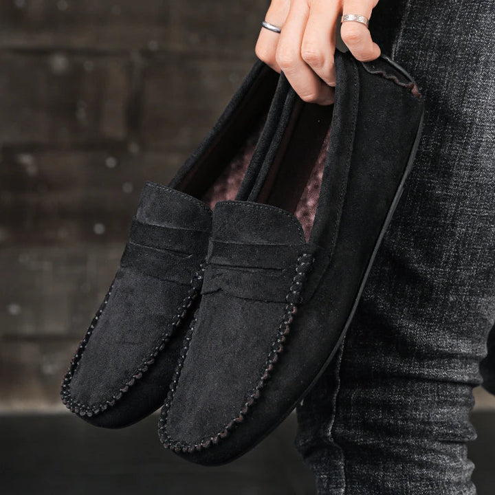Saint Aurell Tivoli Suede Penny Loafers Men&