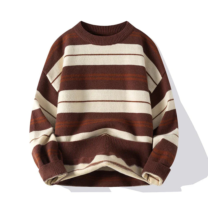 Saint Aurell Marina Stripe Cotton Knit Sweater