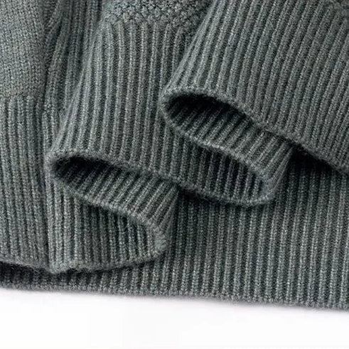 Saint Aurell Alderley Jacquard Knit Mock Neck Sweater