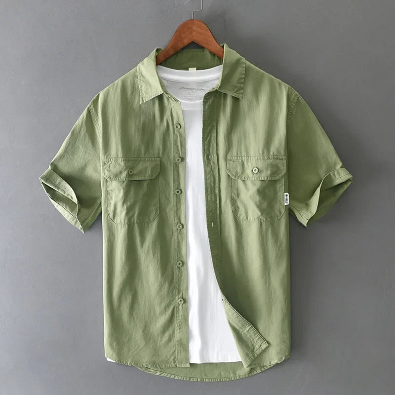 Saint Aurell Denver Cotton Workwear Short Sleeve Shirt
