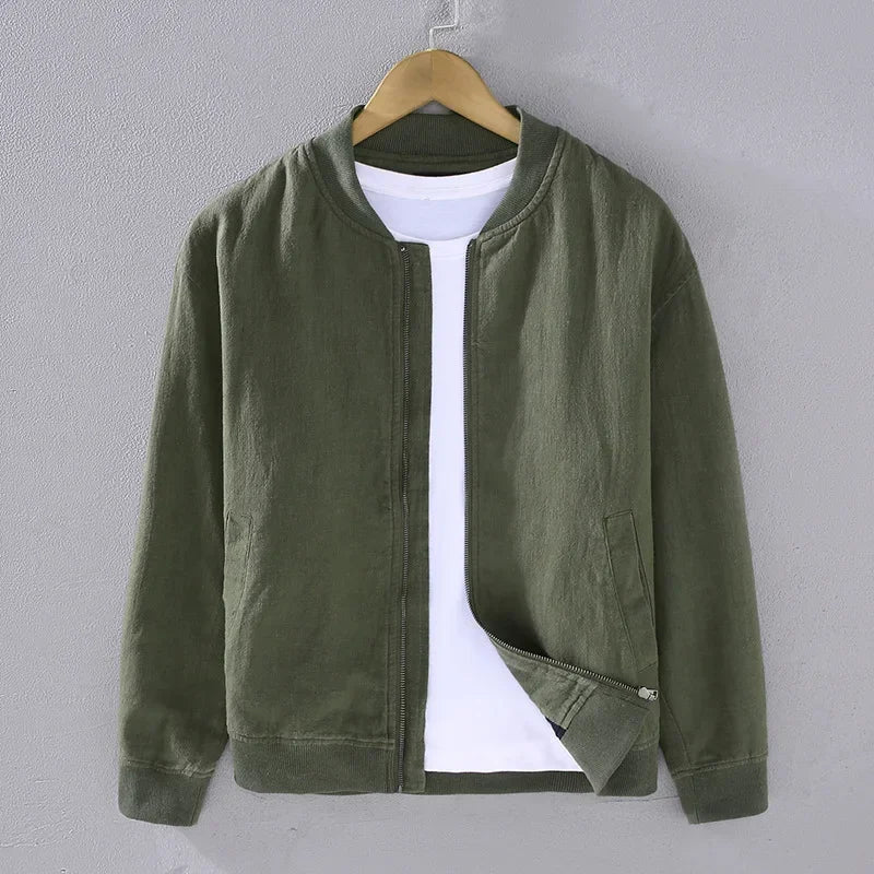 Saint Aurell Vancouver Bomber Jacket Mid-Weight Zip Closure