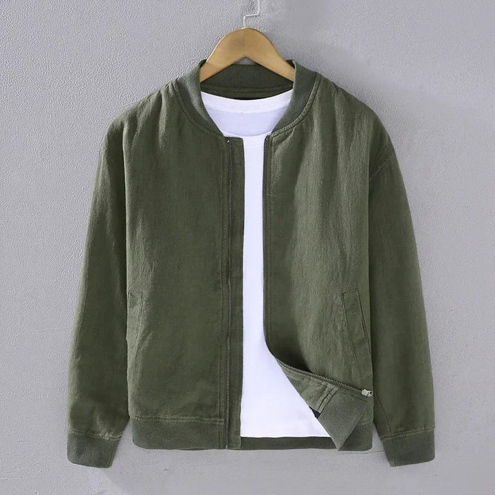 Saint Aurell Vancouver Bomber Jacket Mid-Weight Zip Closure