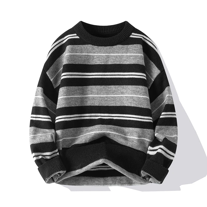 Saint Aurell Marina Stripe Cotton Knit Sweater