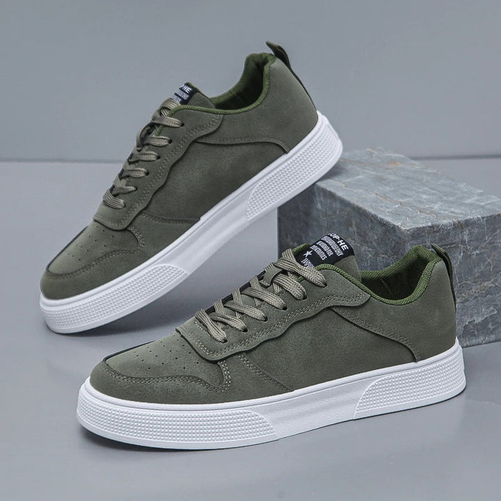 Saint Aurell Carrington Suede Court Sneakers Minimalist Low Top