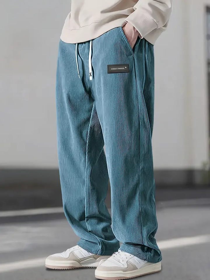 Saint Aurell Basel Brushed Cotton Corduroy Relaxed Pants
