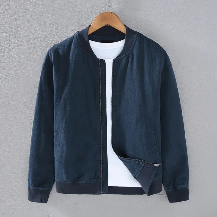 Saint Aurell Vancouver Bomber Jacket Mid-Weight Zip Closure