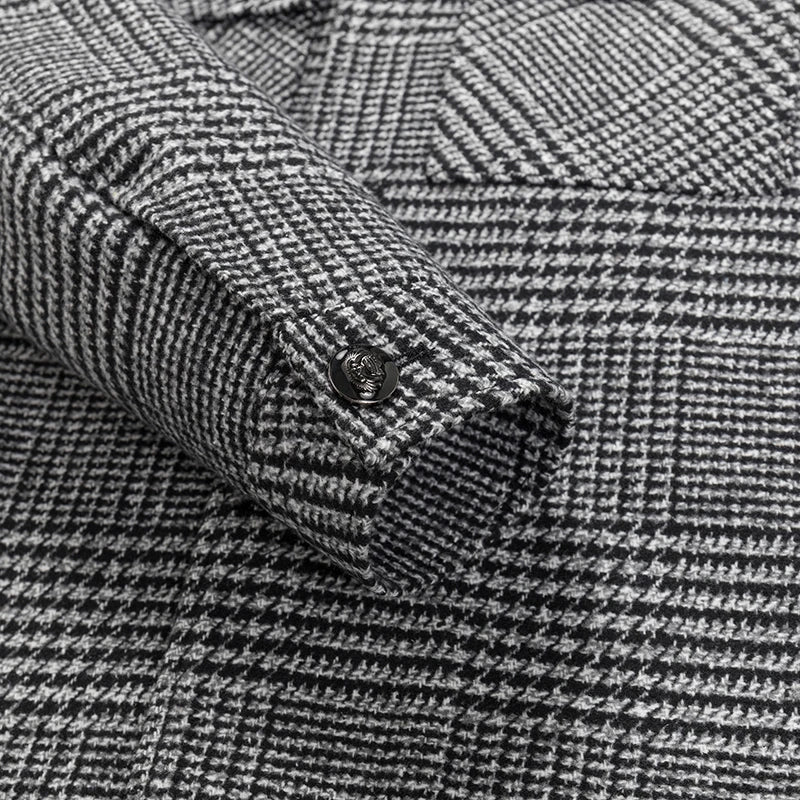 Saint Aurell Ardenford Textured Check Wool Jacket Mid-Weight