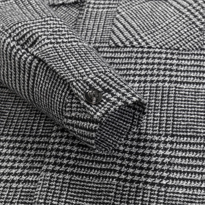 Saint Aurell Ardenford Textured Check Wool Jacket Mid-Weight