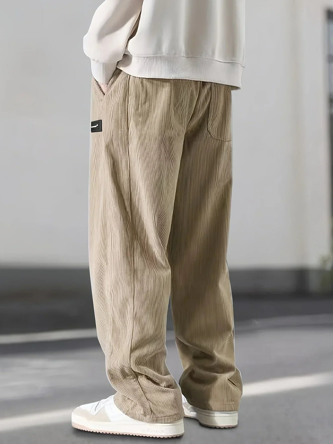 Saint Aurell Basel Brushed Cotton Corduroy Relaxed Pants