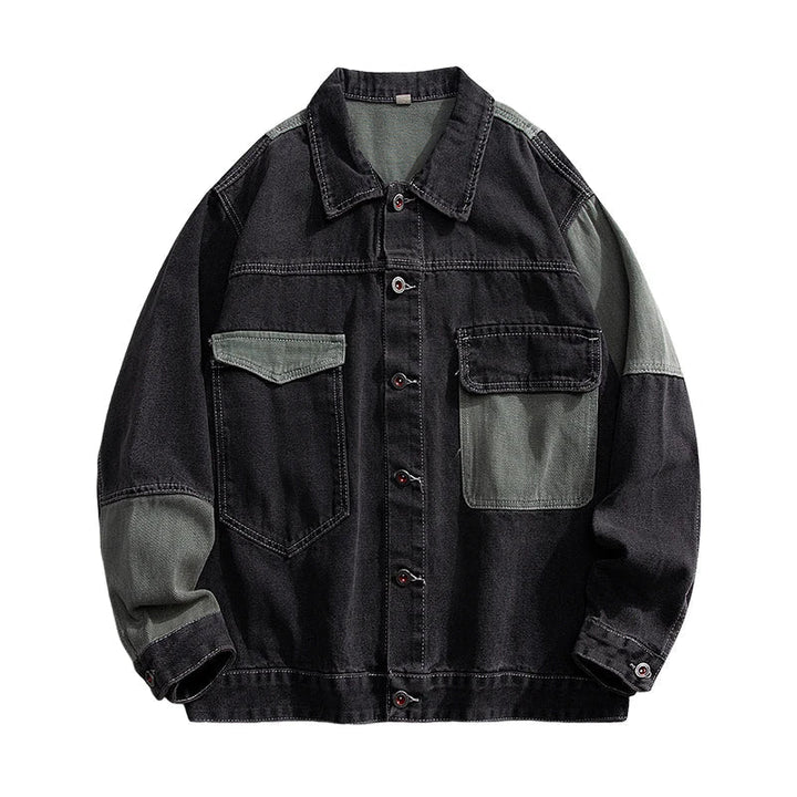 Saint Aurell Chicago Utility Denim Jacket Two-Tone