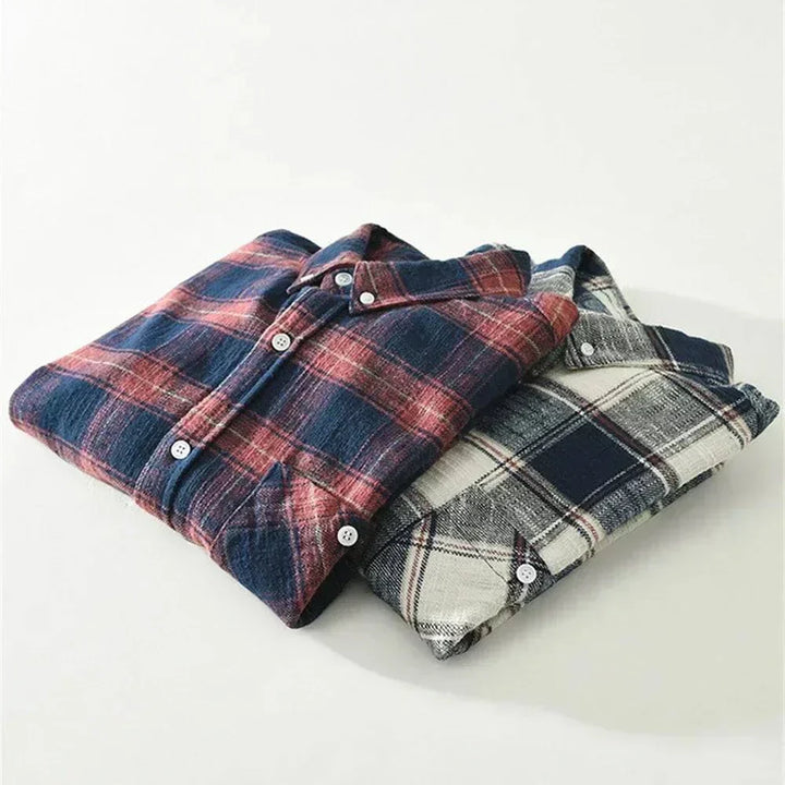 Saint Aurell Highland Brushed Cotton Flannel Shirt for Men