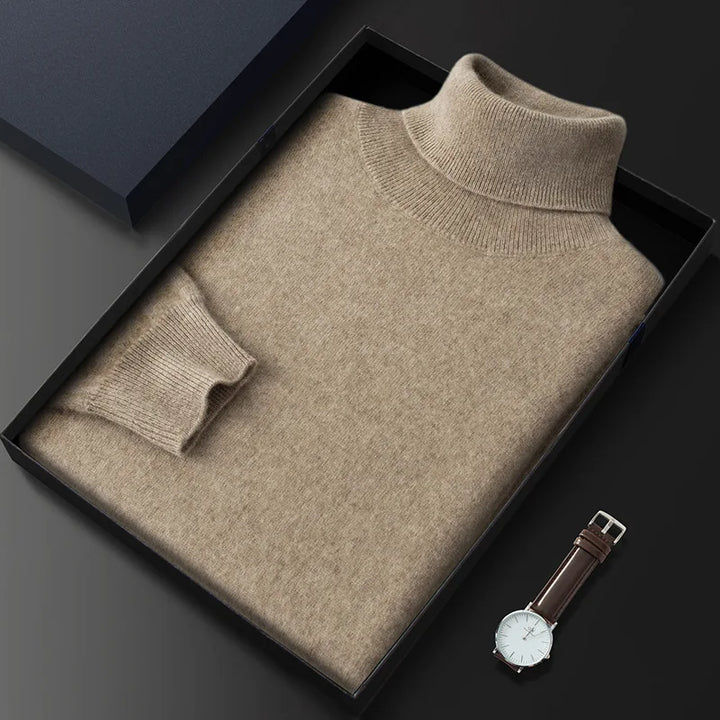 Saint Aurell Valen Cashmere Turtleneck Soft Winter Knitwear