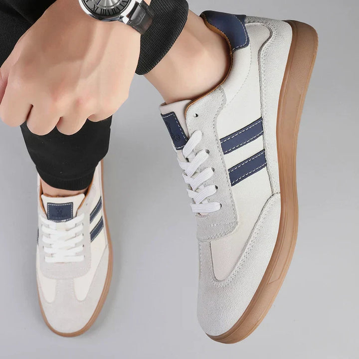 Saint Aurell Mercer Suede Trainers Retro Casual Lace-Up Sneakers