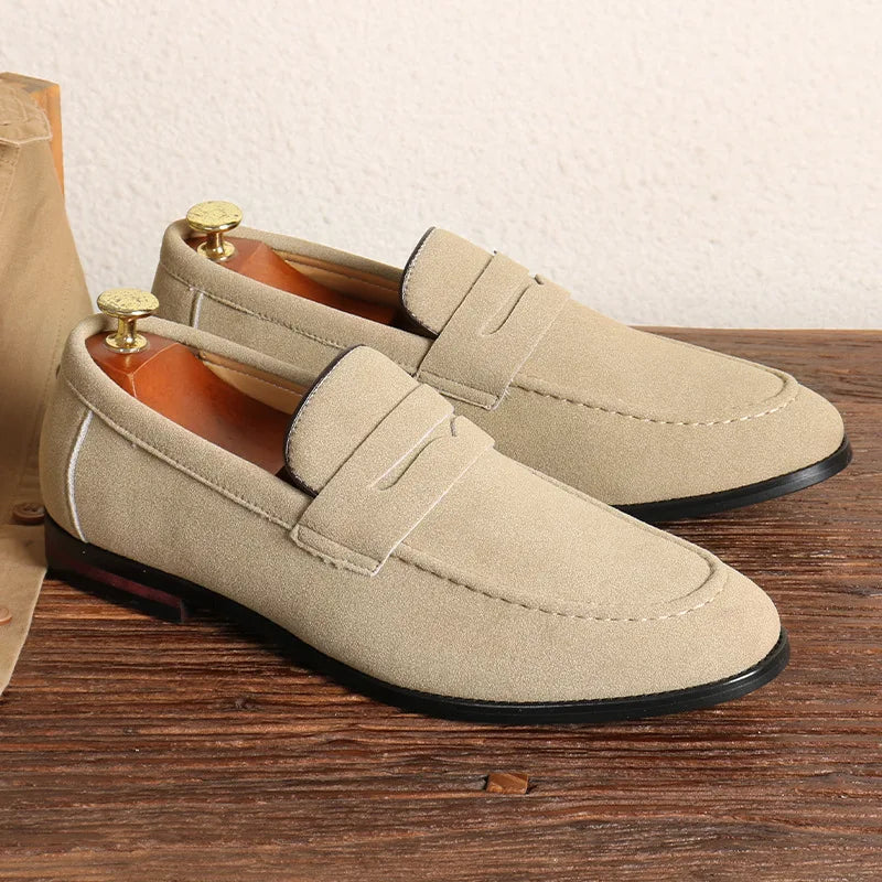 Saint Aurell Tuscany Suede Loafers Slip-On Men's Shoes