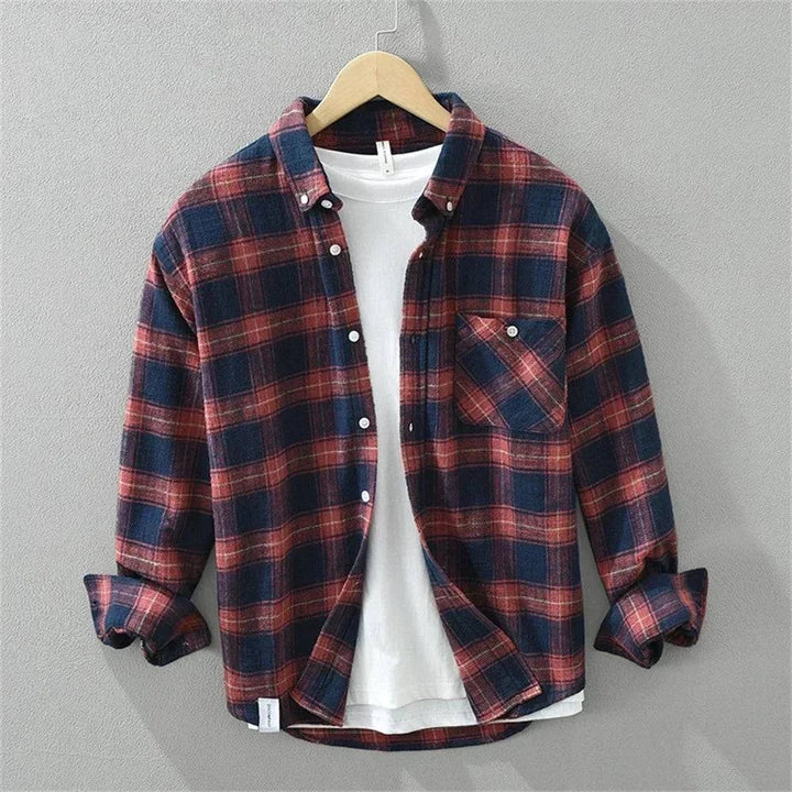 Saint Aurell Highland Brushed Cotton Flannel Shirt for Men