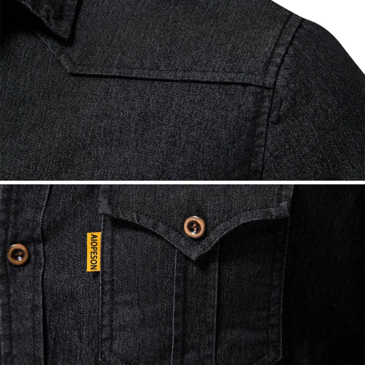 Saint Aurell AdaptiveFit Cotton Denim Shirt Slim Fit Long Sleeve