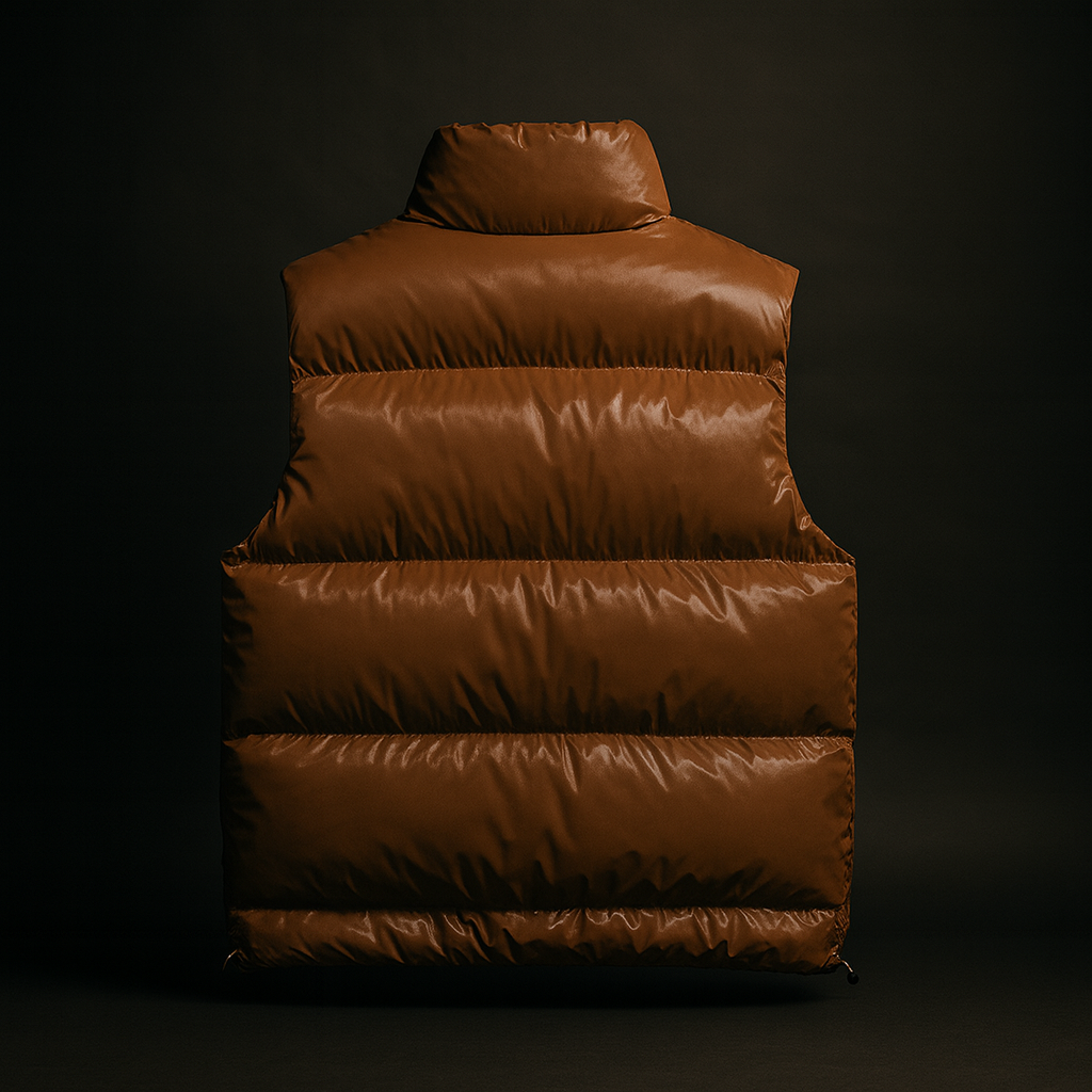 Saint Aurell Ravello Quilted Puffer Vest Matte Finish Sleeveless Jacket