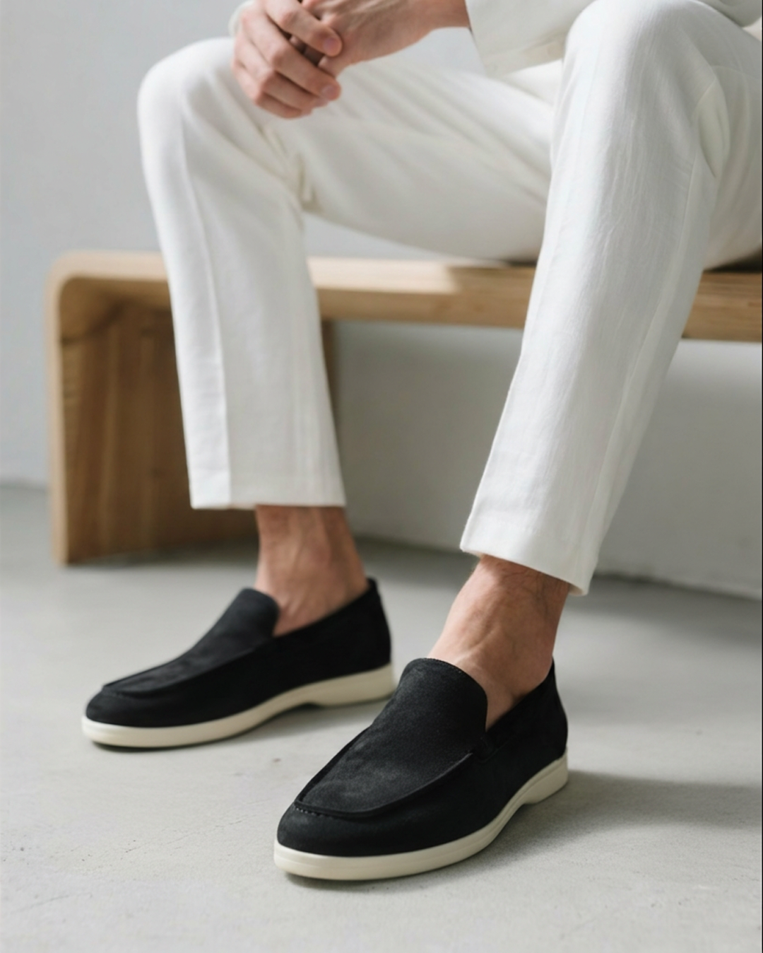 Elliot &amp; Stone Marcello Suede Loafers with Supportive Insole